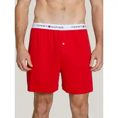 TOMMY HILFIGER - Bóxer Athletic Con Logo Rojo