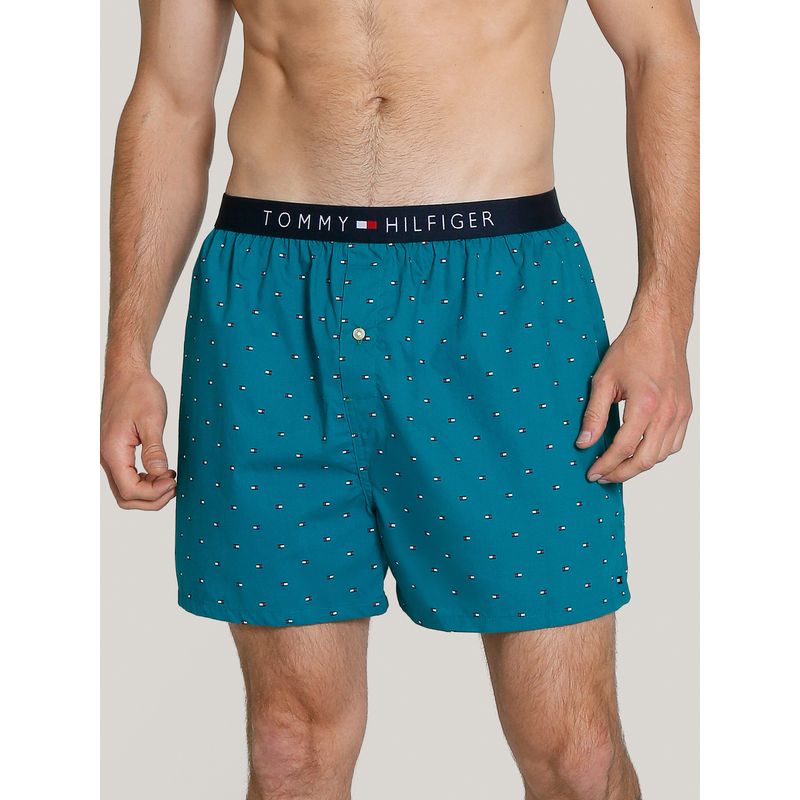 TOMMY HILFIGER - Bóxer Classic Core Con Estampado Verde Tommy Hilfiger
