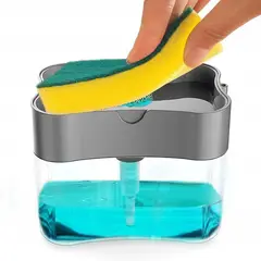 GENERICO - Dispensador De Jabon Lavaloza Esponja Con Recipiente 385ml