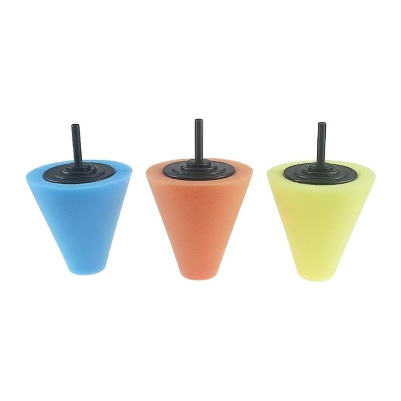 GENERICO - Kit De 3 Piezas Esponjas Pulir En Forma De Cono Auto