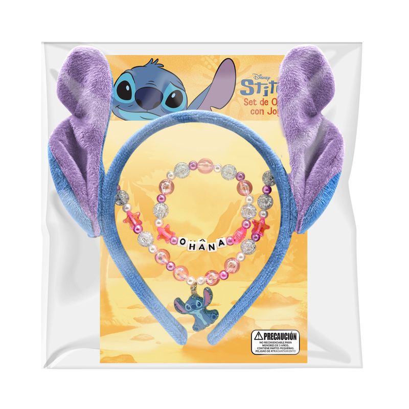 DISNEY - Set de Orejas con Joyas Stitch