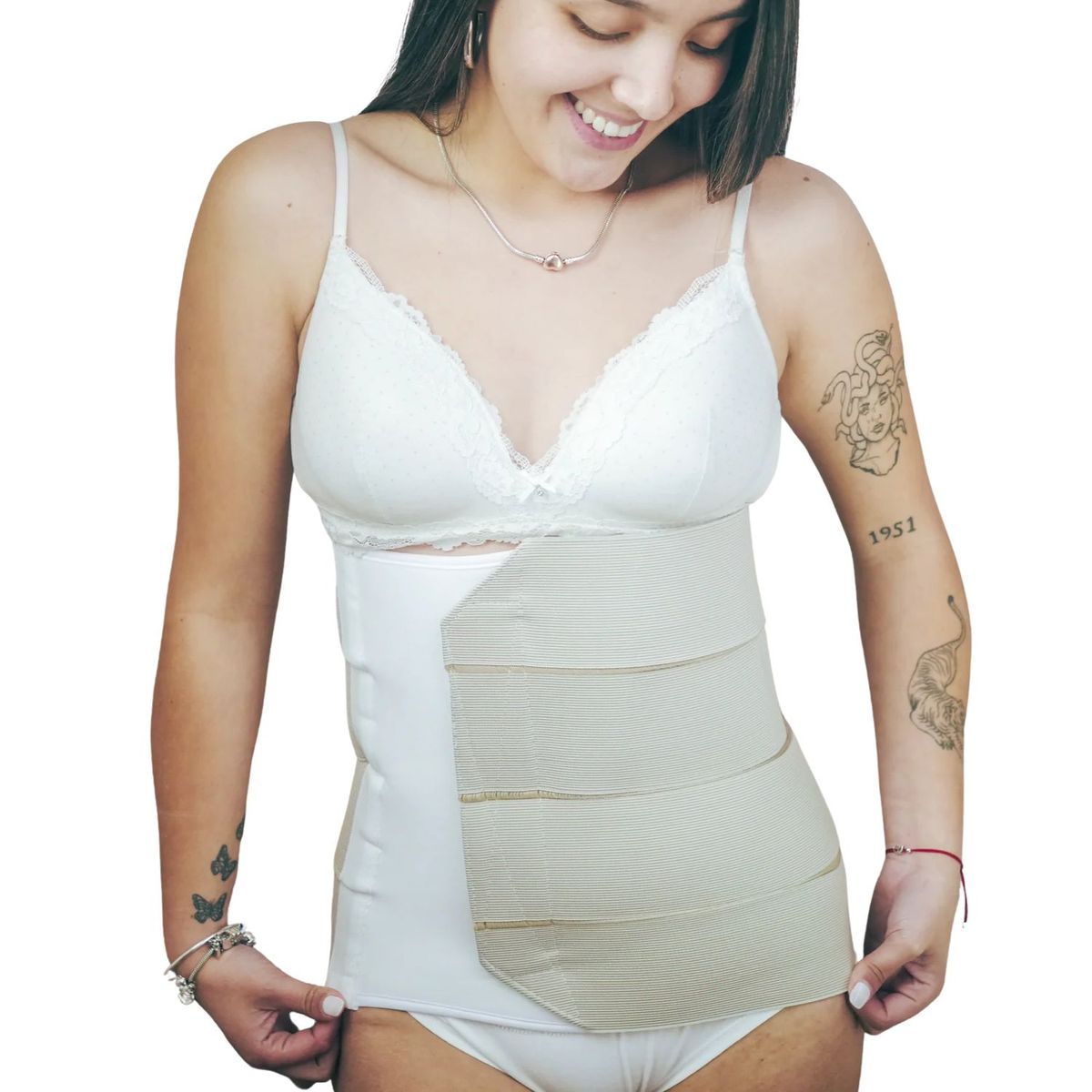 MITIMA - Faja Post Parto 4 Bandas Beige XL
