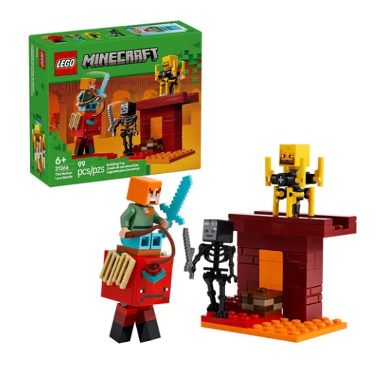 LEGO - Lego Minecraft Nether Batalla De Lava Del Inframundo 21266