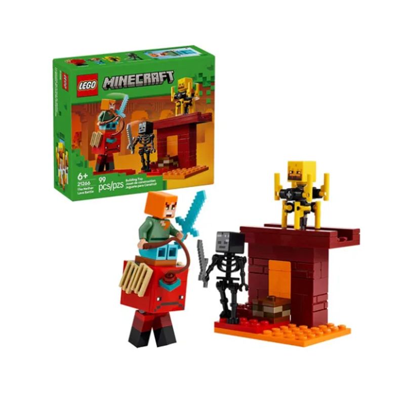 LEGO - Lego Minecraft Nether Batalla De Lava Del Inframundo 21266