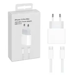 GENERICO - Cargador completo Compatible con iphone 25W Cable USB-C