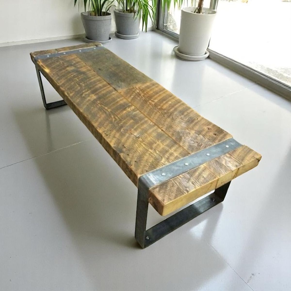 TAIKKEE - Banqueta industrial madera fierro