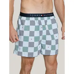 TOMMY HILFIGER - Bóxer Classic Core Con Estampado Azul