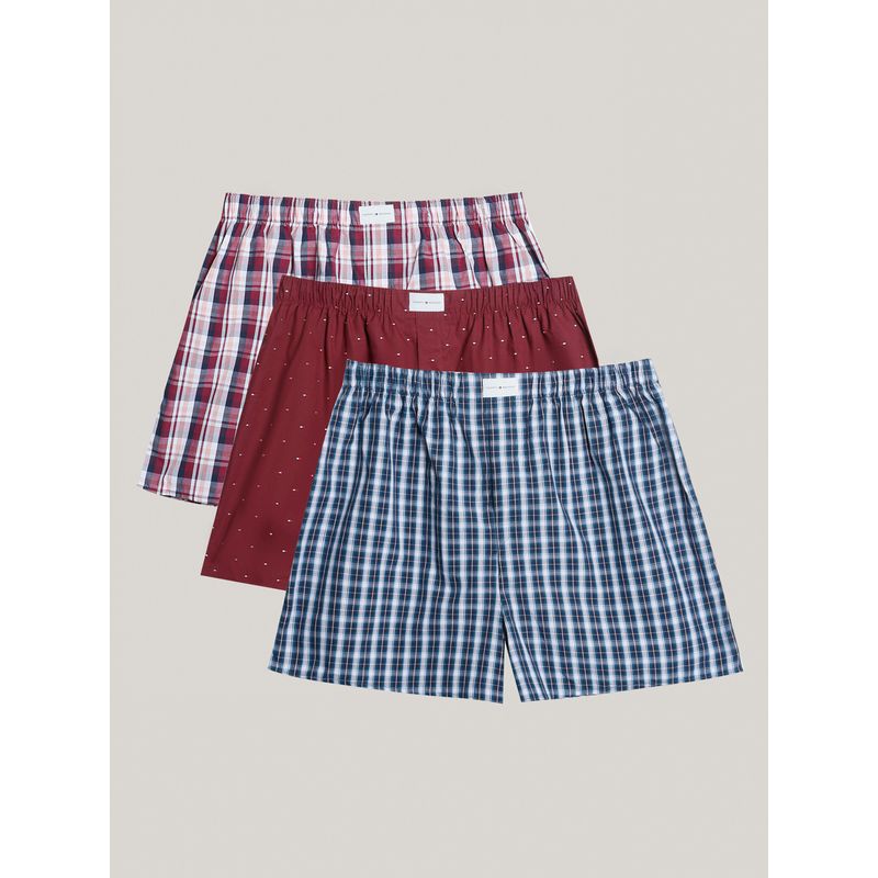 TOMMY HILFIGER - Pack De 3 Bóxer Classic De Algodón Multicolor Tommy Hilfiger