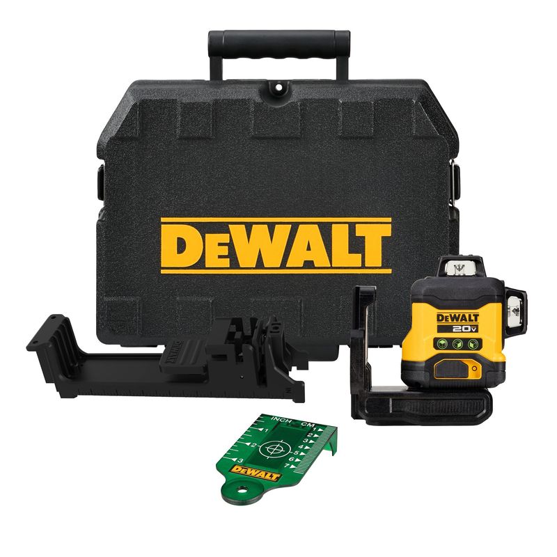 DEWALT - Nivel Láser Verde 1220V 3 líneas cruzadas 360° DEWALT