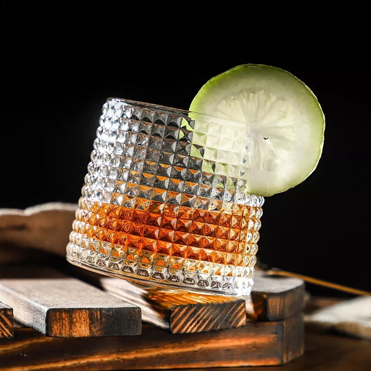 GENERICO - Vasos De Whisky De Cristal 160 Ml 360 Grados Vridbara