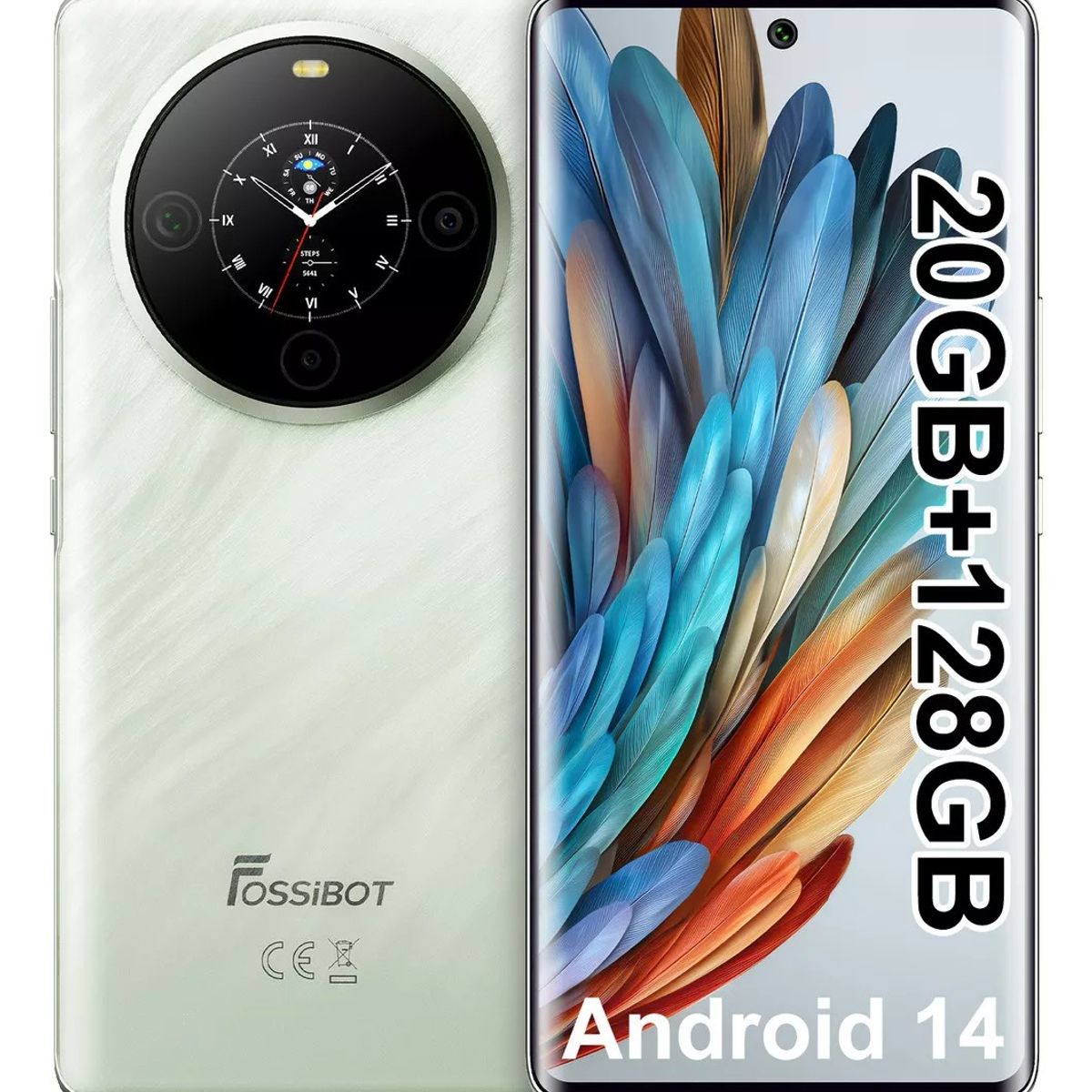 FOSSIBOT - Fossibot S3 Pro Dual SIM Verde 128 GB 20 GB Verde