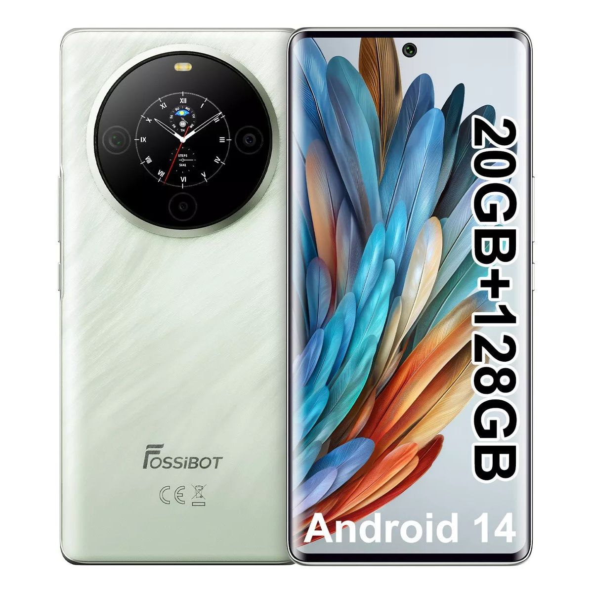 FOSSIBOT - Fossibot S3 Pro Dual SIM Verde 128 GB 20 GB Verde