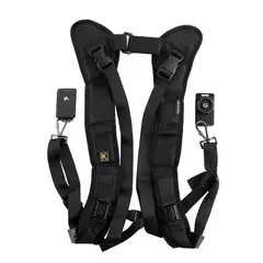KUANGYE - Correa Hombro Doble Cámara Para Canon Nikon Sony Quick Strap