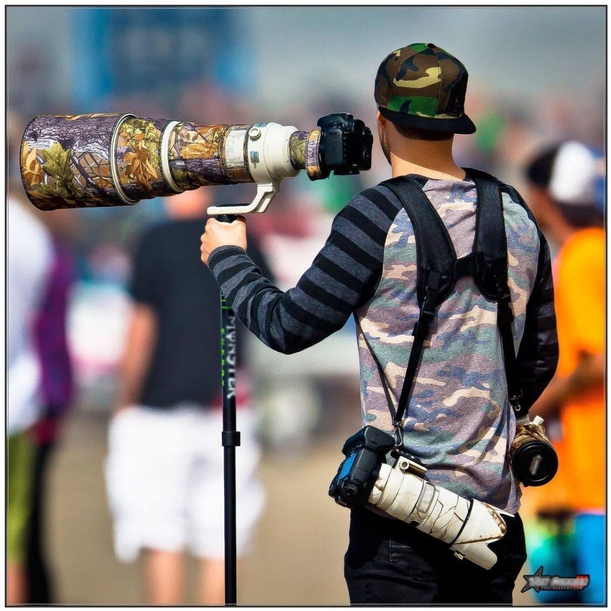 KUANGYE - Correa Hombro Doble Cámara Para Canon Nikon Sony Quick Strap