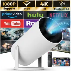 GENERICO - Mini Proyector Portátil Ultra Hd 200 Ansi/4k Wifi Bluetooth