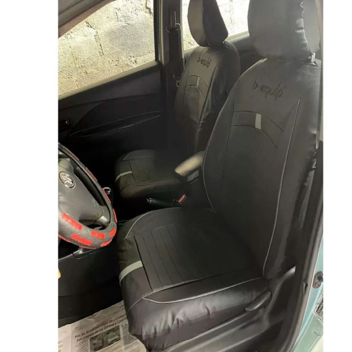 GENERICO - Funda Cubreasiento Universal Ecocuero - Protección y Estilo - Negro