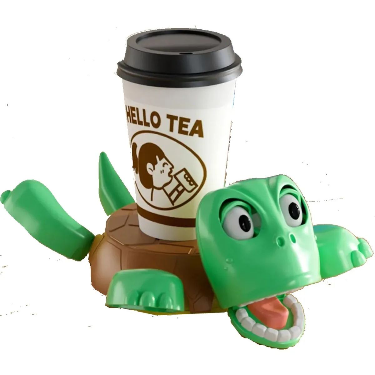 GENERICO - Posavasos Tortuga Interactiva Movimiento 3d