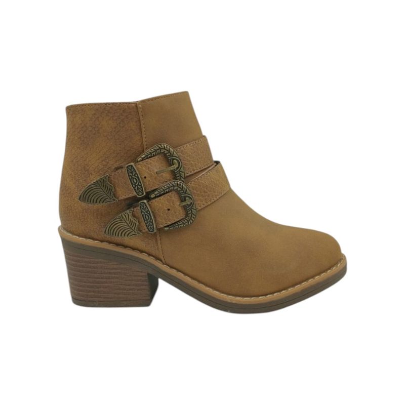 HERIEL - Botín Camel Taco Mujer