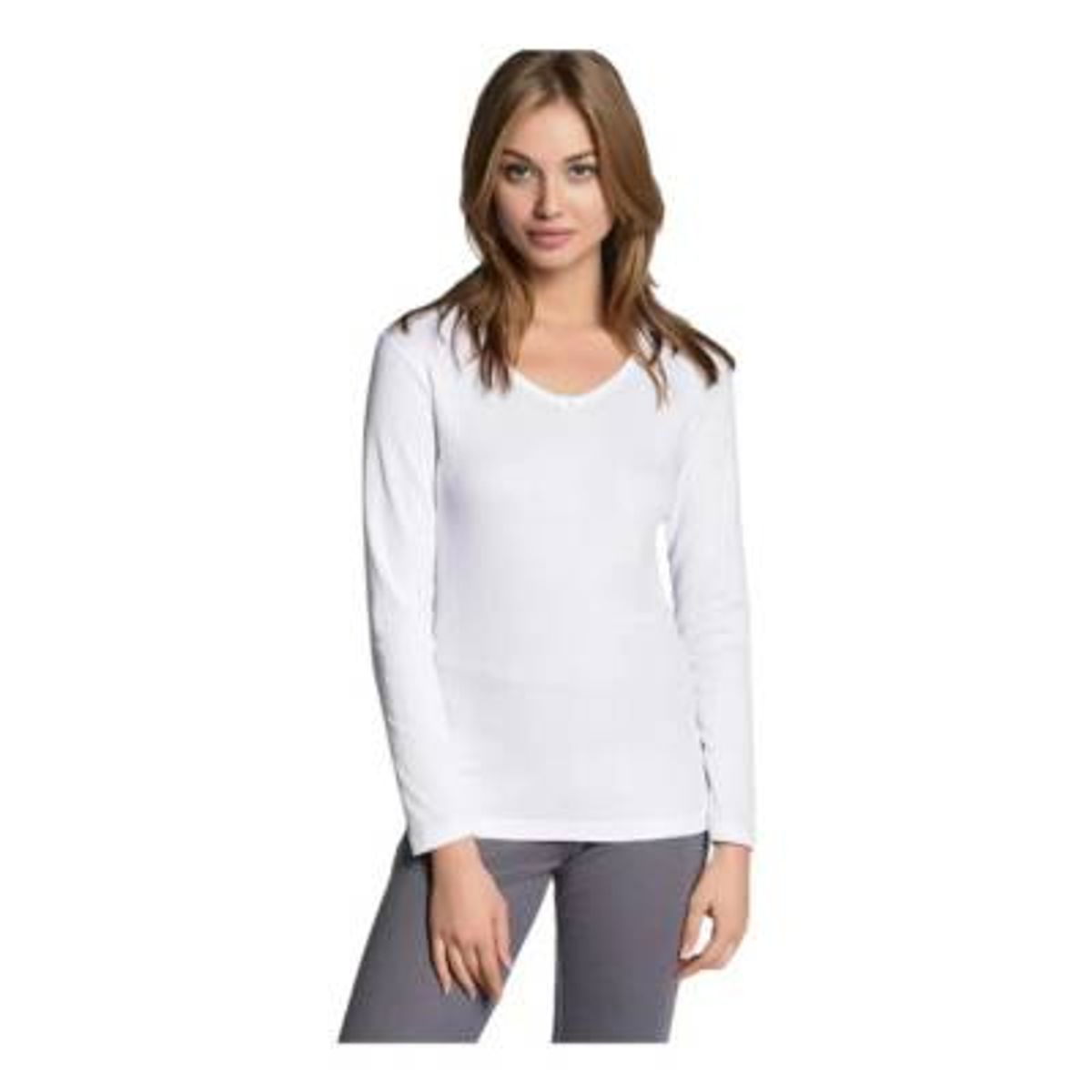 LOOK SHOP - Camiseta Mujer, Juvenil, Niña, Manga Larga, Algodon 114