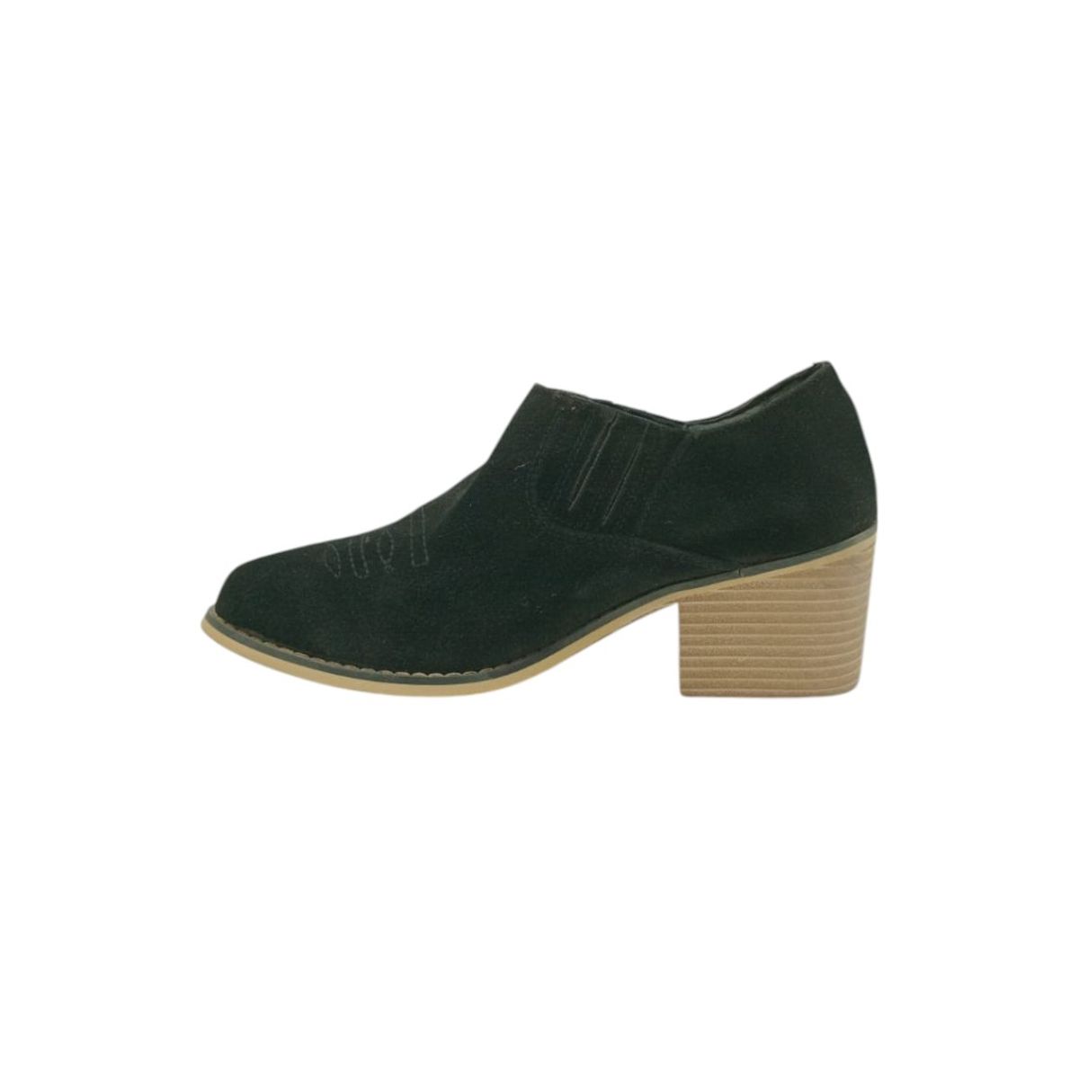 HERIEL - Zapato Negro Taco Mujer