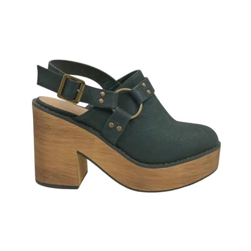 HERIEL - Zapato Negro Plataforma Mujer