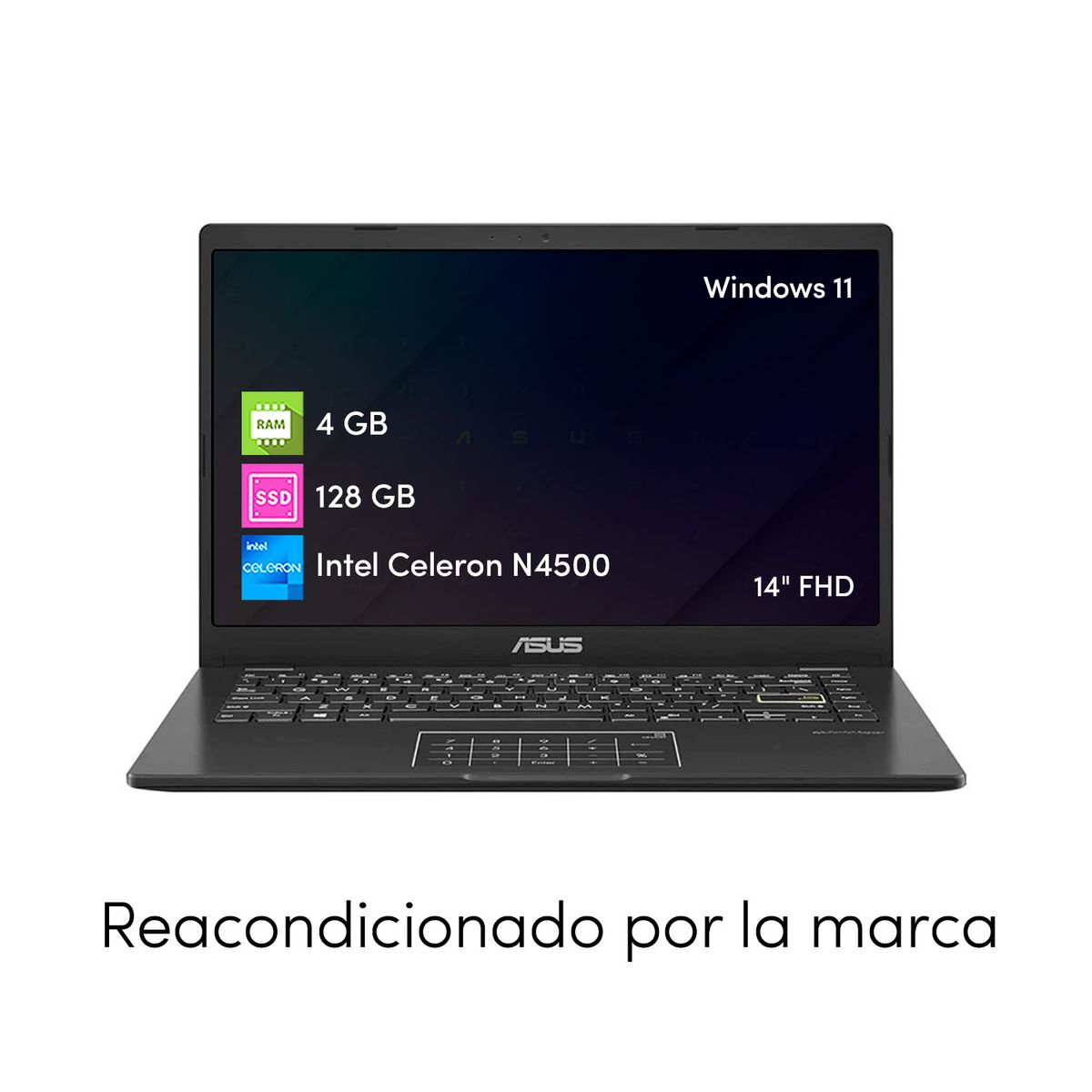 ASUS - Notebook Asus E410 Celeron 4GB 128GB 14 Win11