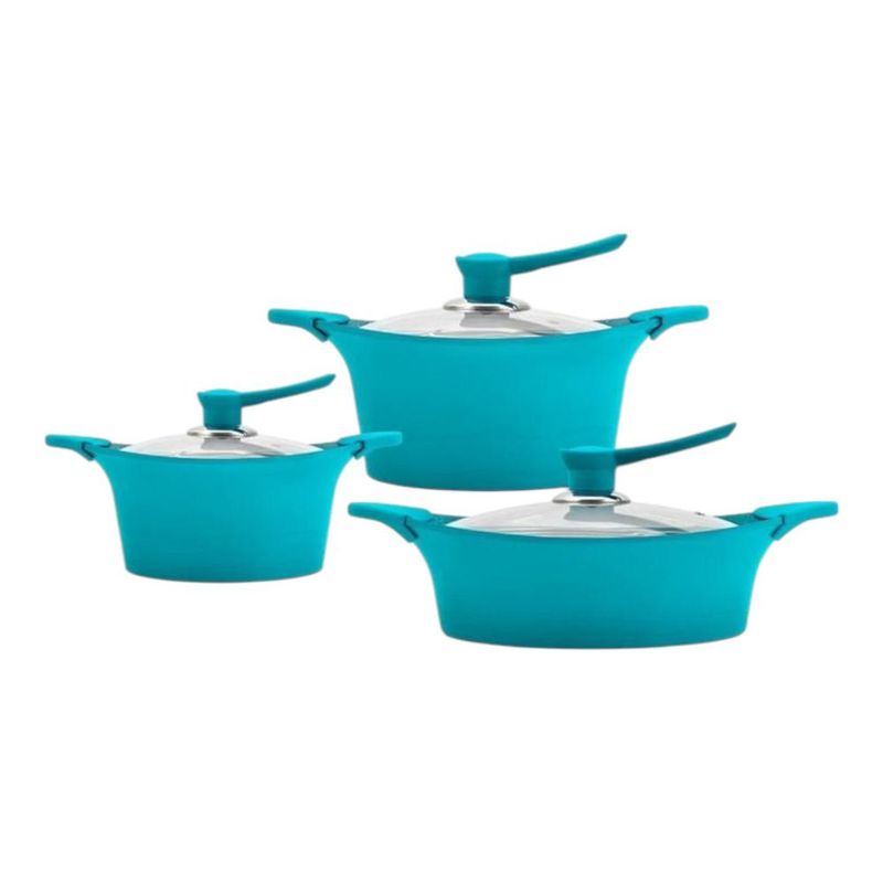 BOHLIER - Batería De Cocina 6 Piezas Aluminio Fundido Calipso Bohlier