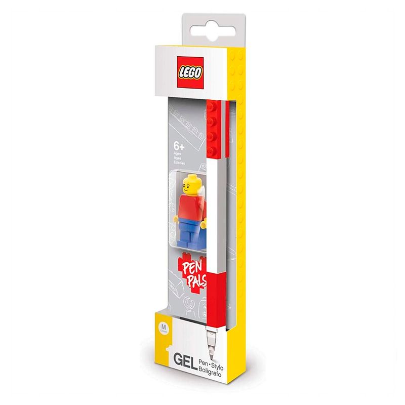 GENERICO - LAPIZ GEL LEGO PEN PAL CON MINIFIGURA ROJO SANTOKI