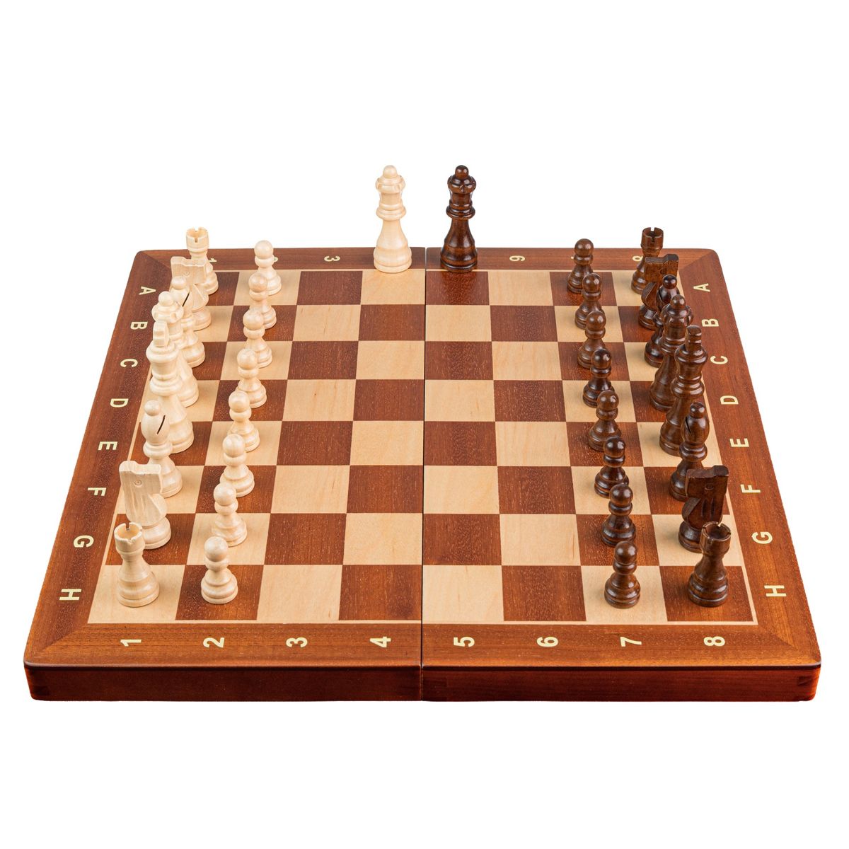 NACION AJEDREZ - Tablero De Ajedrez Madera Plegable Y Magnético Premium 40x40