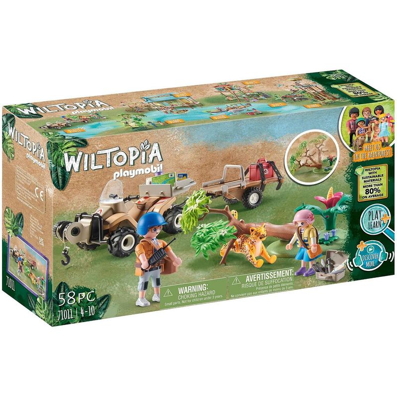 PLAYMOBIL - PLAYMOBIL WILTOPIA QUAD DE RESCATE DE ANIMALES PM71011
