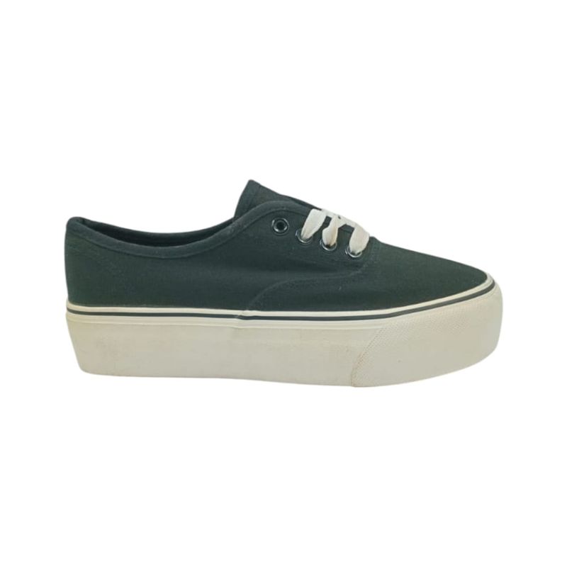 HERIEL - Zapatilla Negra Plataforma Mujer