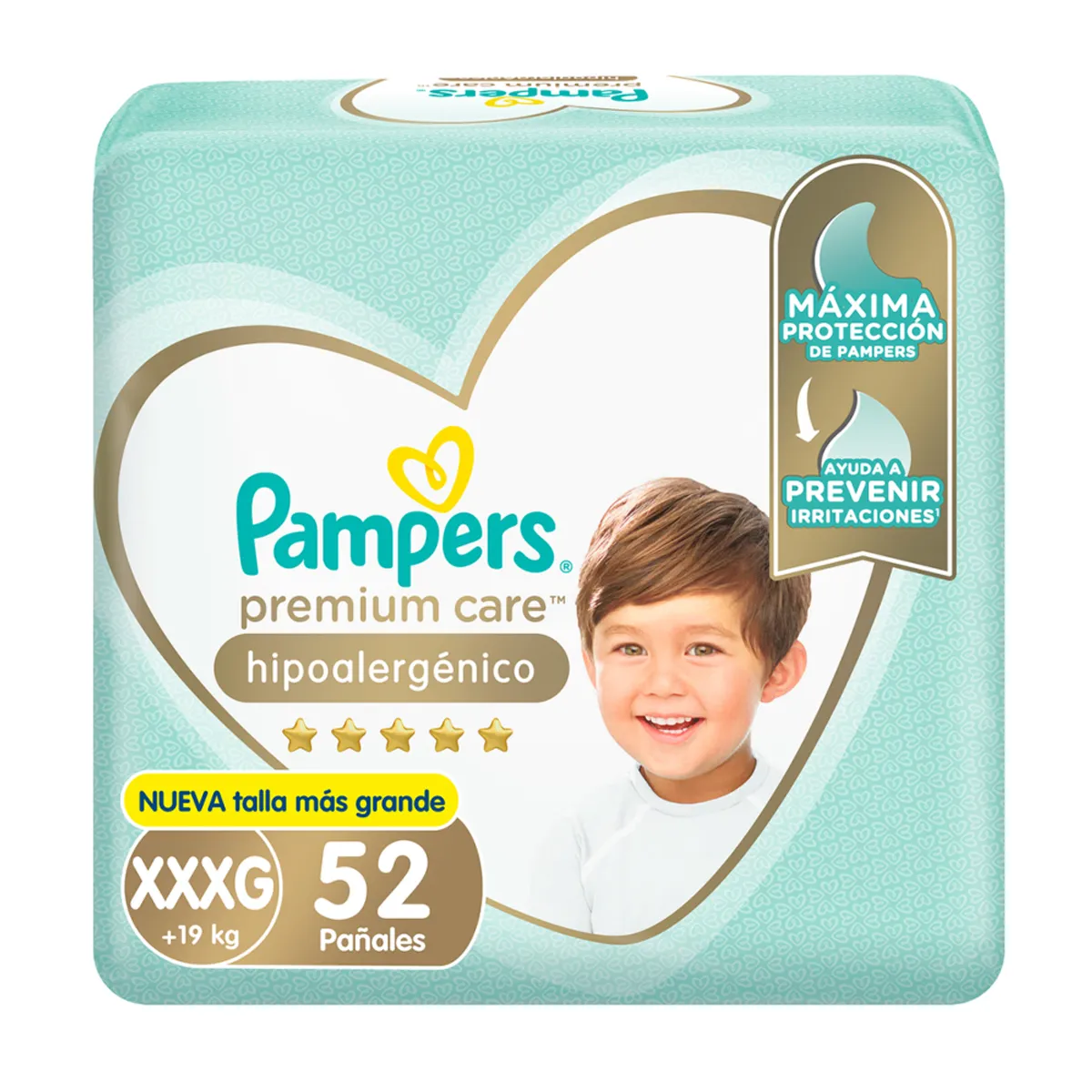 PAMPERS - Pampers Pañal  Premium Care XXXG x52 Uds