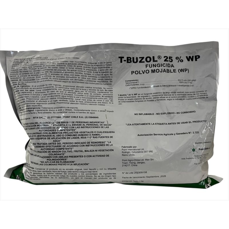 GENERICO - FUNGICIDA POLVO MOJABLE T-BUZOL 25% WP