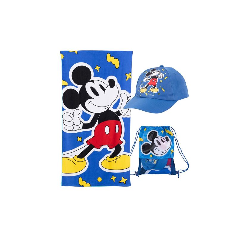 GENERICO - Bolso Morral +Toalla Playa +  Jockey Diseños Disney Marvel