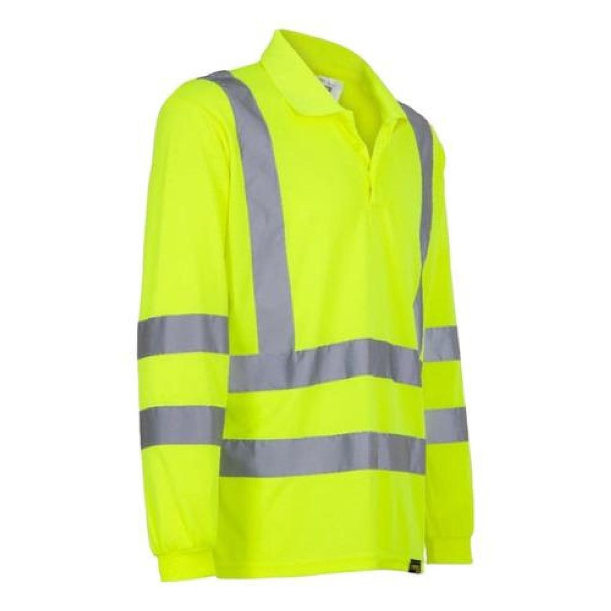 T-WORLD - Polera Piqué Dry Fit Manga Larga Con Cinta Reflectiva - Naranja