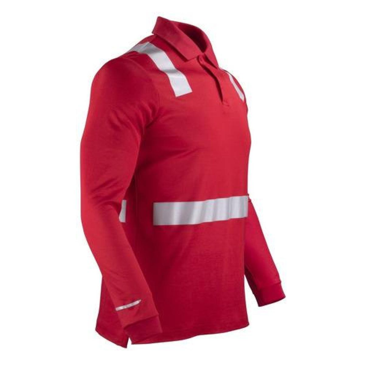 T-WORLD - Polera Cuello Camisero Cinta Hibrida Reflectante Manga Larga