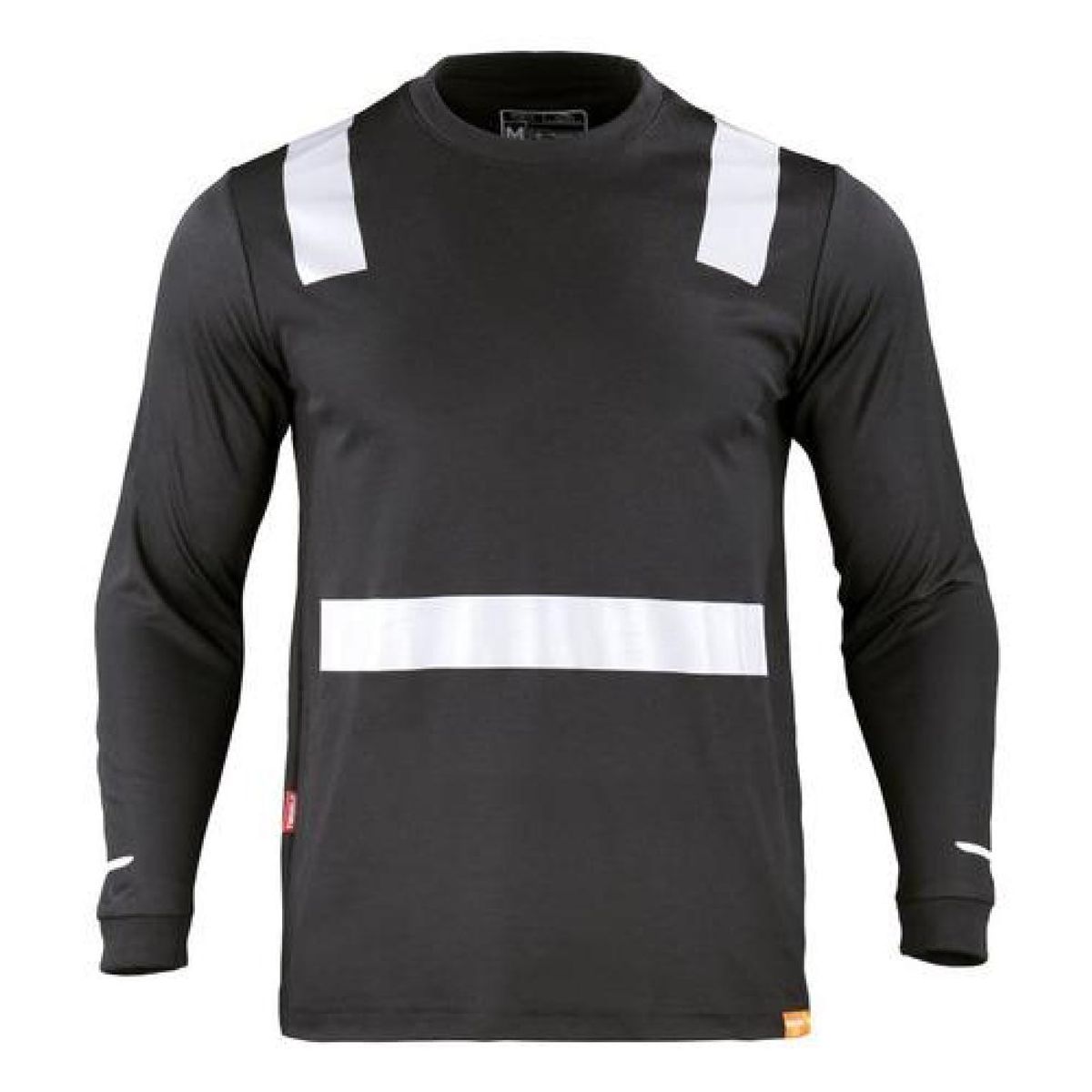 T-WORLD - Polera Cuello redondo Hibrida Manga Larga Con Cinta Reflectante