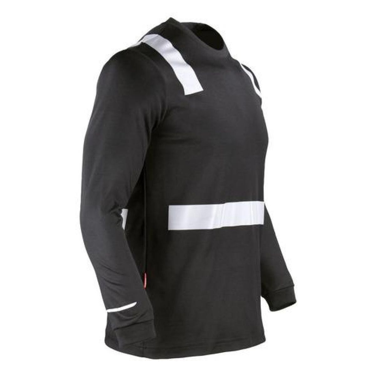 T-WORLD - Polera Cuello redondo Hibrida Manga Larga Con Cinta Reflectante