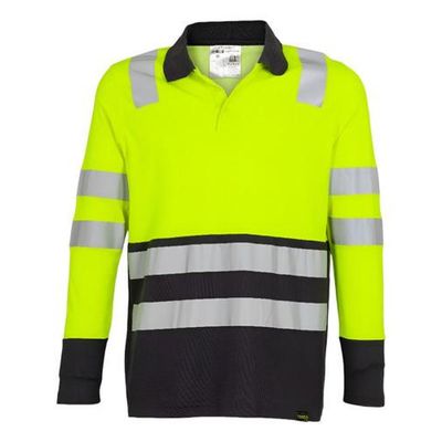 Imagen 2 del producto Polera Cuello Pique Alta Visibilidad Bi Color Ml Hombre