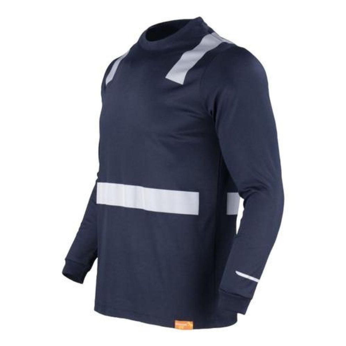 T-WORLD - Polera Cuello redondo Hibrida Manga Larga Con Cinta Reflectante