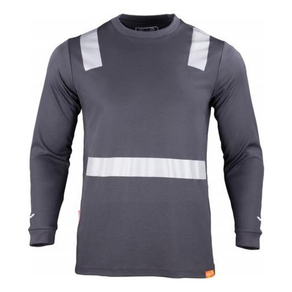 T-WORLD - Polera Cuello redondo Hibrida Manga Larga Con Cinta Reflectante