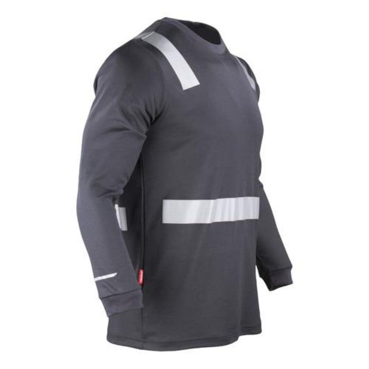 T-WORLD - Polera Cuello redondo Hibrida Manga Larga Con Cinta Reflectante