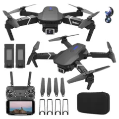 GENERICO - Dron E88 MAX Camara Dual 4K Alcance 100m Control Facil App Android iOS