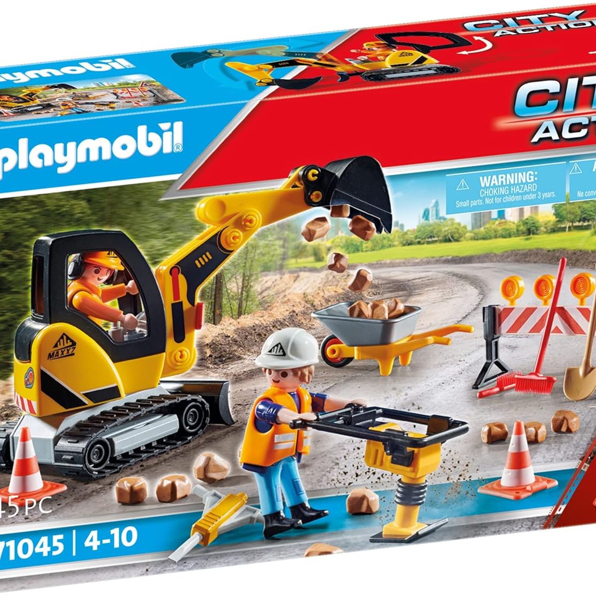 PLAYMOBIL - PLAYMOBIL CONSTRUCCIÓN VIAL PM71045