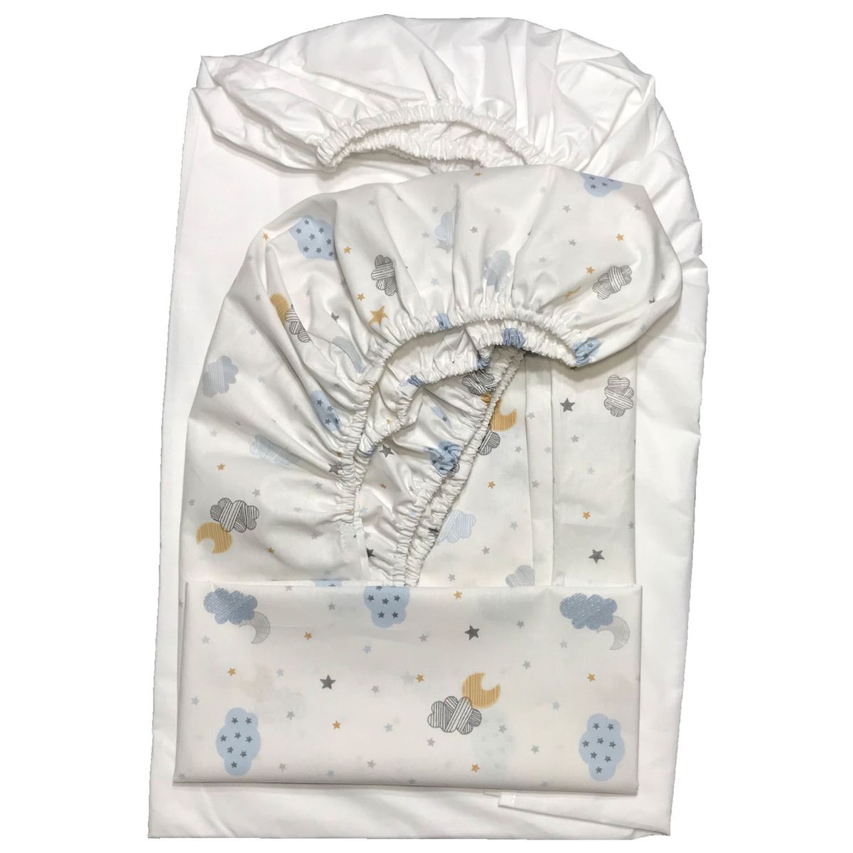 HASELNUSS - PACK 2 SABANAS BAJERAS COLECHO NUBES