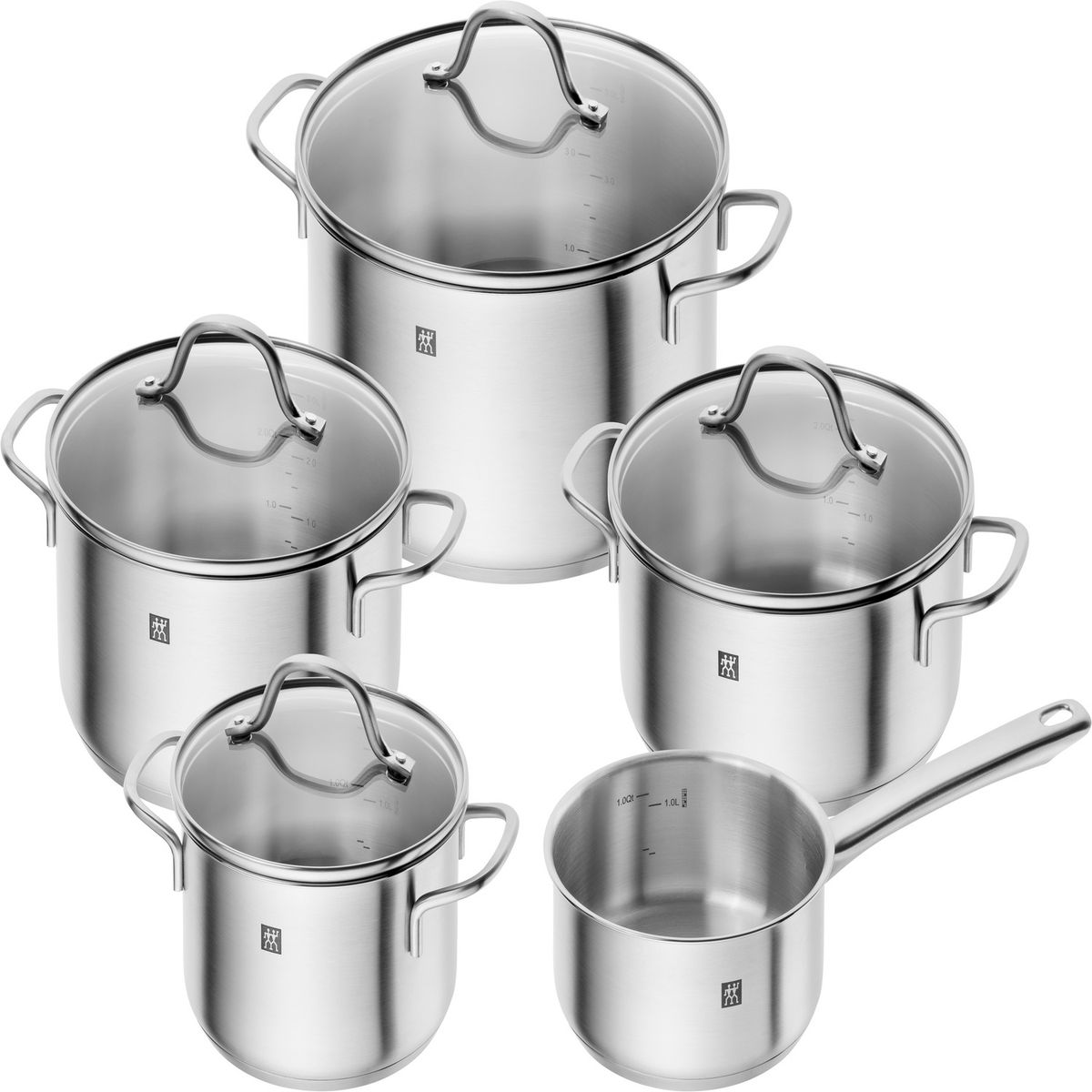 ZWILLING - Set de Ollas 5 pzs Acero Inoxidable Flow Zwilling