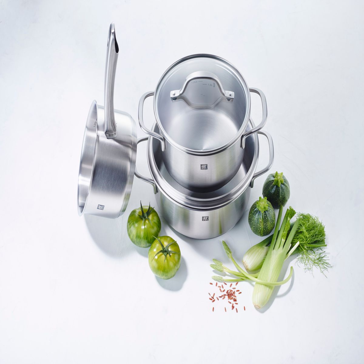 ZWILLING - Set de Ollas 5 pzs Acero Inoxidable Flow Zwilling