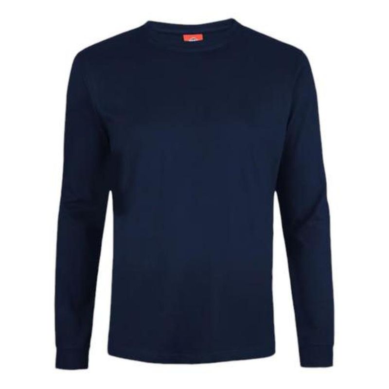 T-WORLD - Polera Algodón Cuello Redondo Manga Larga - Gris