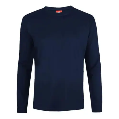 T-WORLD - Polera Algodón Cuello Redondo Manga Larga - Gris
