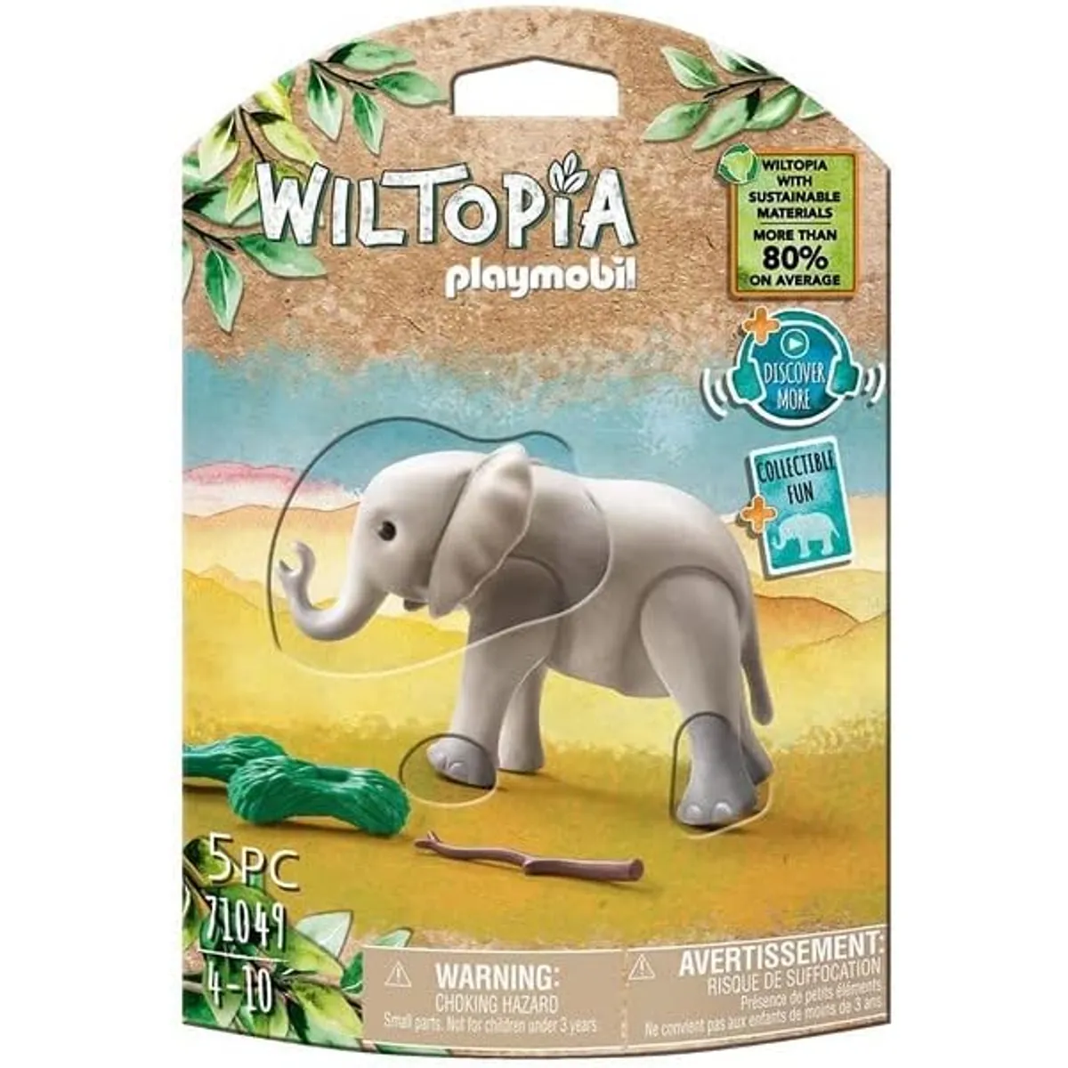 PLAYMOBIL - PLAYMOBIL WILTOPIA ELEFANTE JOVEN PM71049